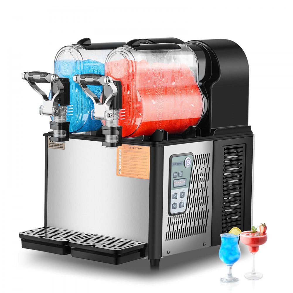 XRJ3LX2 - Durable 2-Tank 6L Slushy Machine with Digital Control