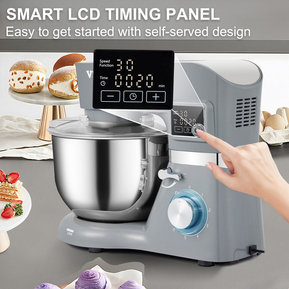 SM-1503HL - 5.8 Qt VEVOR Stand Mixer with 660W Power & Tilt-Head Design