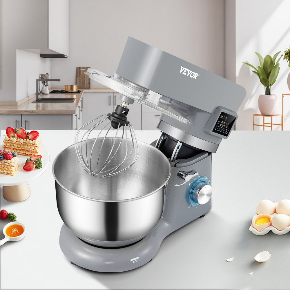 SM-1503HL - 5.8 Qt VEVOR Stand Mixer with 660W Power & Tilt-Head Design