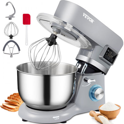 SM-1503HL - 5.8 Qt VEVOR Stand Mixer with 660W Power & Tilt-Head Design