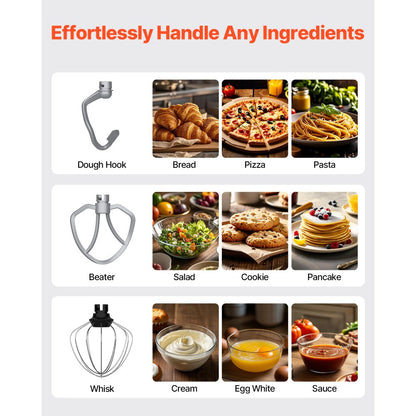 SM-1510H - 5.1 QT Durable Stand Mixer with 10 Speeds and Attachments