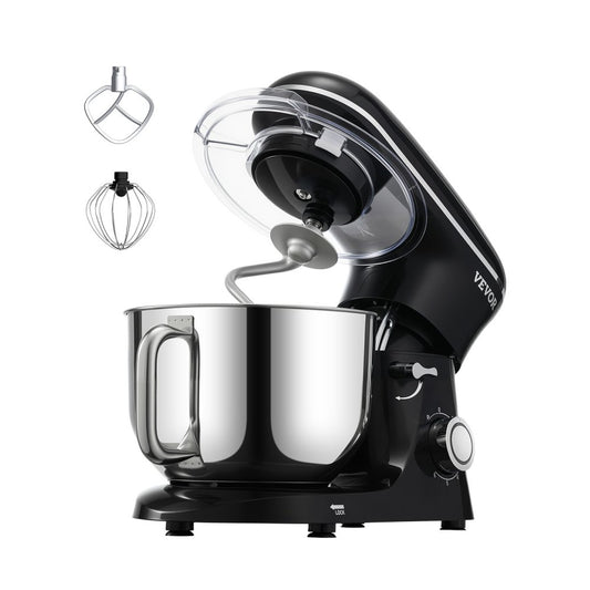 SM-1560N - 6 QT Durable Stand Mixer with 6 Speeds and Attachments
