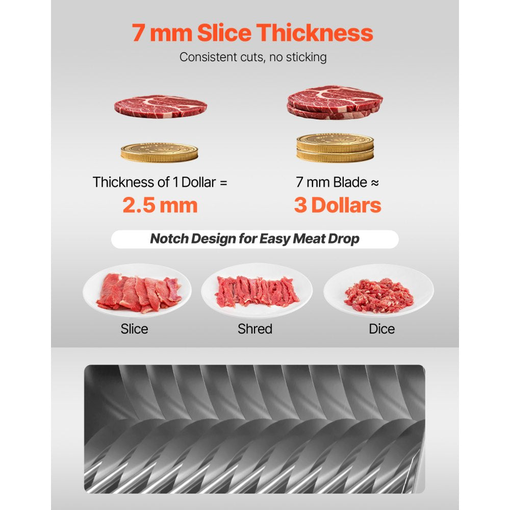 SJY-DQ90-DZ-7 - 7mm Stainless Steel Meat Slicer Blade for Smooth Cuts