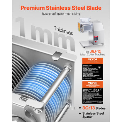 SJY-DQ90-DZ-5 - 5mm Stainless Steel Meat Cutter Blade for Slicing & Shredding