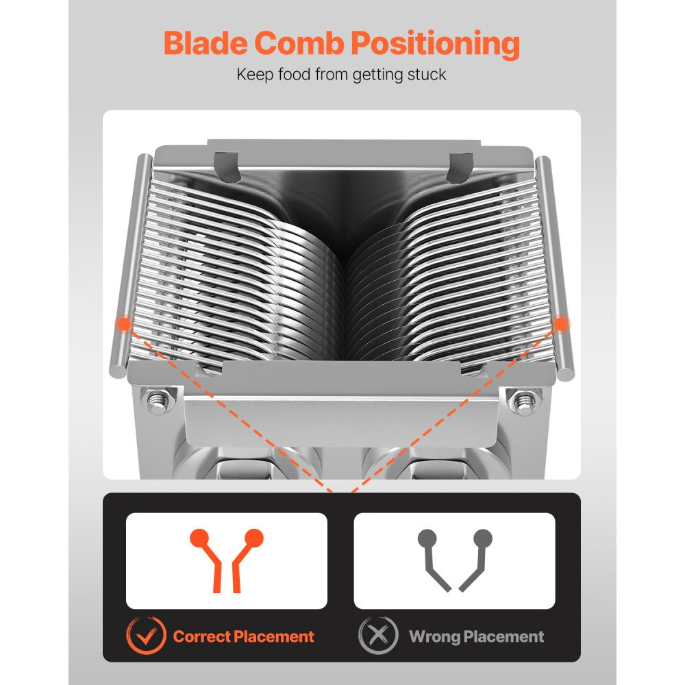 SJY-DQ90-DZ-5 - 5mm Stainless Steel Meat Cutter Blade for Slicing & Shredding