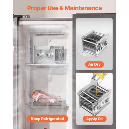 SJY-DQ90-DZ-5 - 5mm Stainless Steel Meat Cutter Blade for Slicing & Shredding