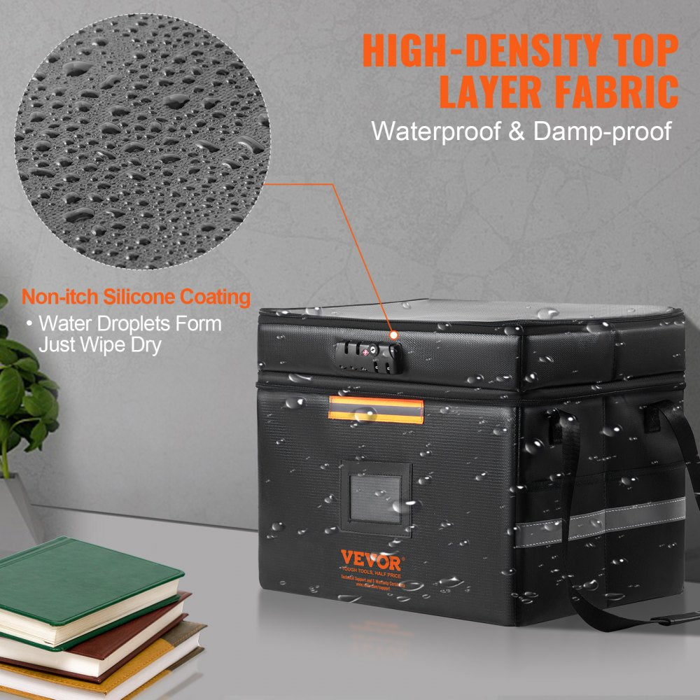 YX20230216-002 - Fireproof Document Box with Water-Resistant Surface & Lock