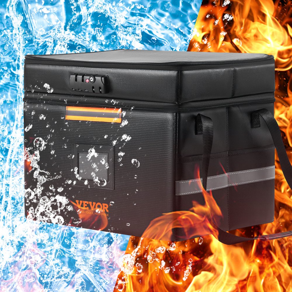 YX20230216-002 - Fireproof Document Box with Water-Resistant Surface & Lock