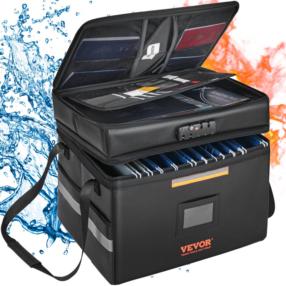 YX20230216-002 - Fireproof Document Box with Water-Resistant Surface & Lock