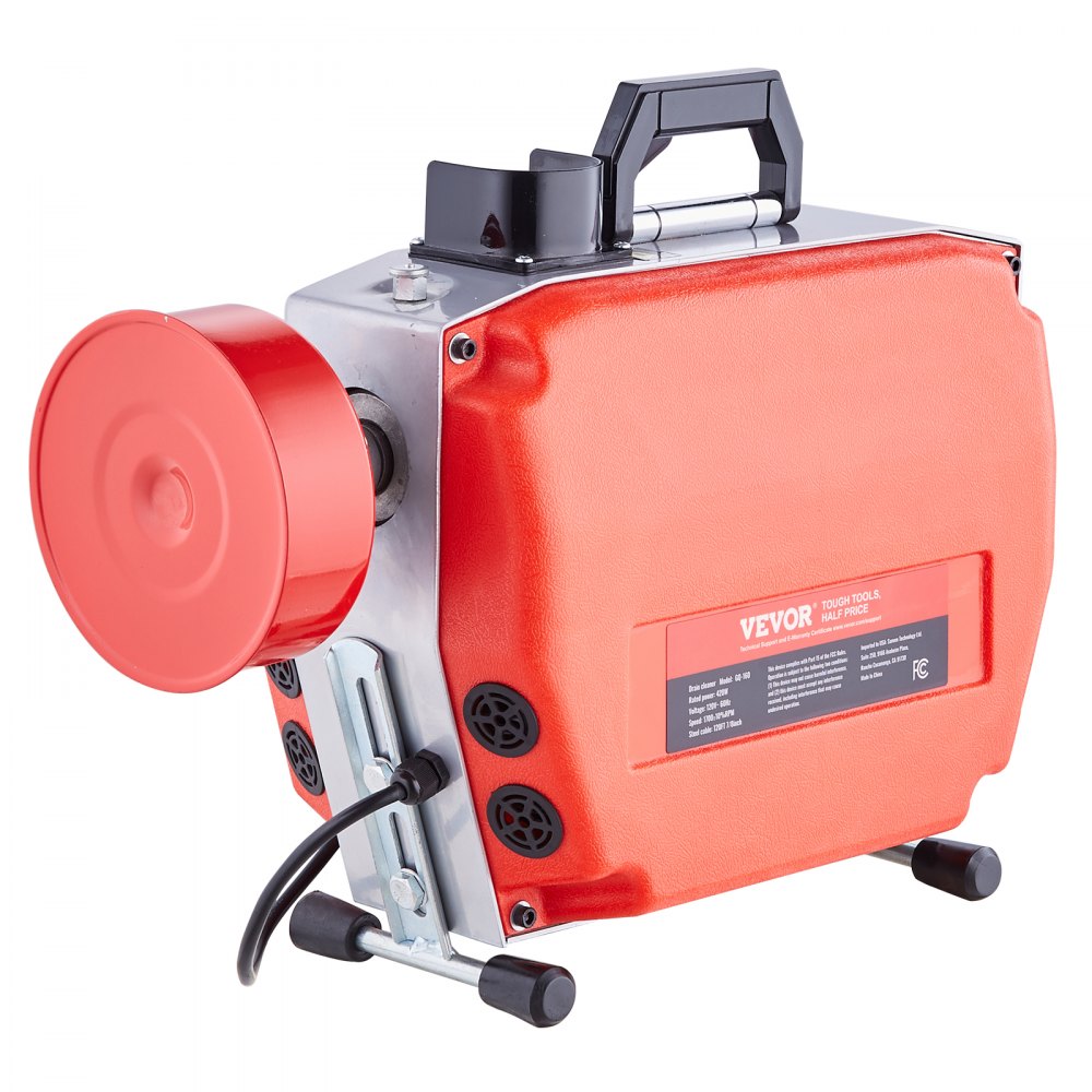 010930588441 - 120FT VEVOR Drain Cleaner with 65Mn Steel Cables