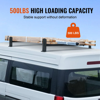 BYCD-006 VEVOR Adjustable Van Roof Ladder Rack, 35.8-52.4 inches, 500 lbs Capacity