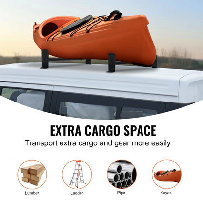 BYCD-006 VEVOR Adjustable Van Roof Ladder Rack, 35.8-52.4 inches, 500 lbs Capacity