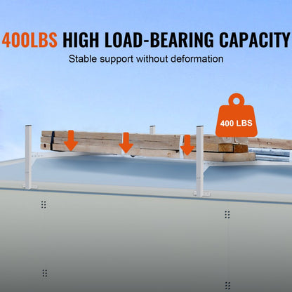 BYCD-008 - Adjustable Aluminum Roof Ladder Rack for Vans, 400 lbs Capacity