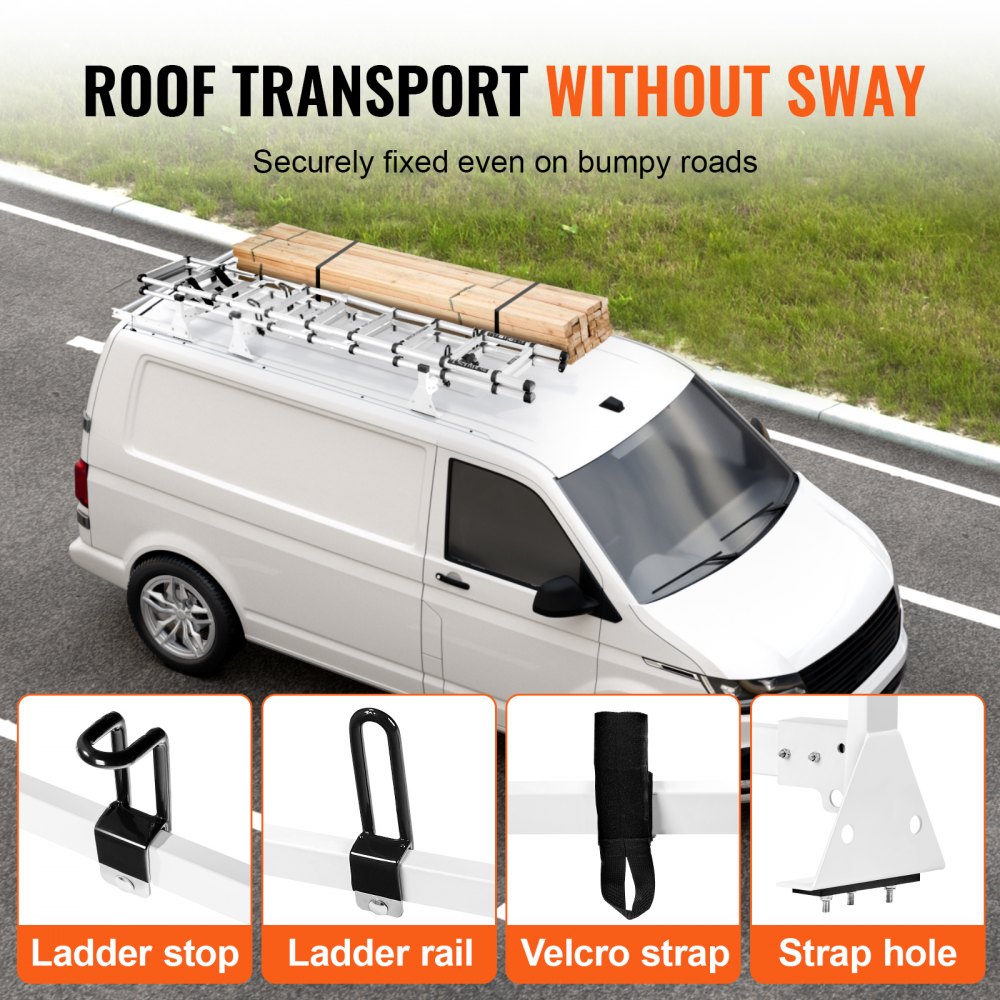 BYCD-011 - Heavy-Duty Roof Ladder Rack for Ford Transit 2013-2024