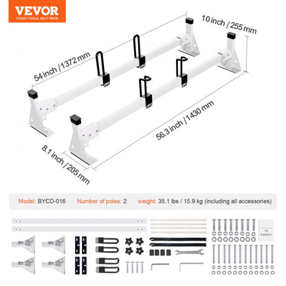 BYCD-016 - Heavy-Duty Q235 Van Roof Rack for Safe Cargo Transport