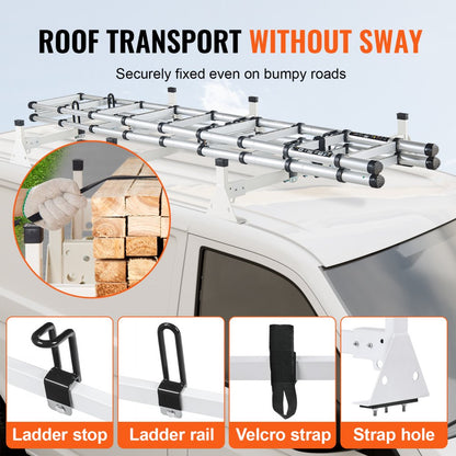BYCD-010 - Heavy-Duty Q235 Van Roof Rack for Efficient Ladder Transport