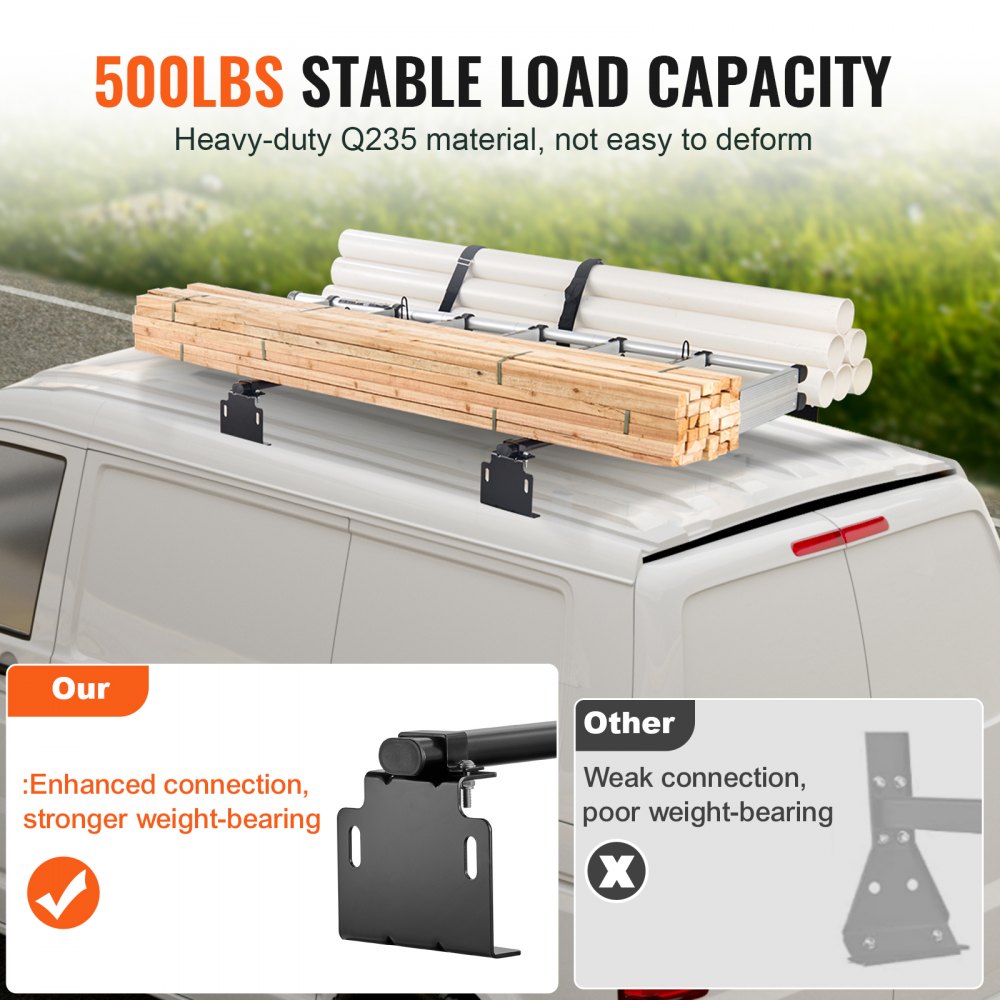 BYCD-014 - Heavy-Duty Q235 Van Roof Rack for Safe Item Transport