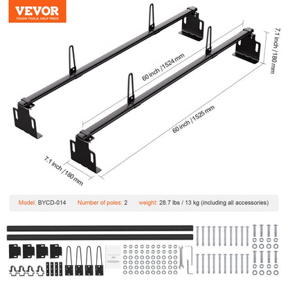 BYCD-014 - Heavy-Duty Q235 Van Roof Rack for Safe Item Transport