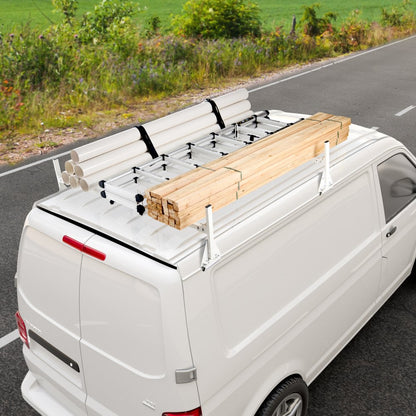 BYCD-017 - Adjustable Van Roof Ladder Rack, 600 lbs Capacity, Q235 Material