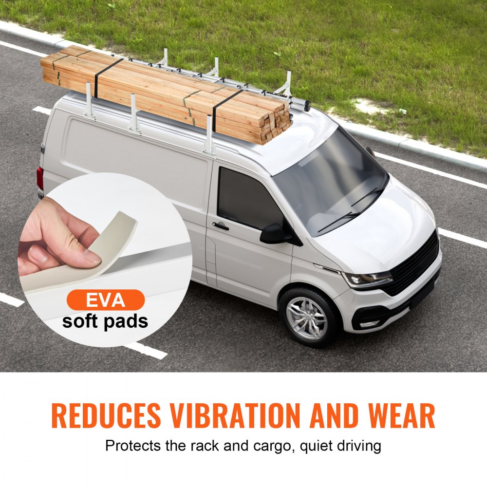 BYCD-012 - Adjustable Q235 Van Ladder Rack, Max 800 lbs Load Capacity