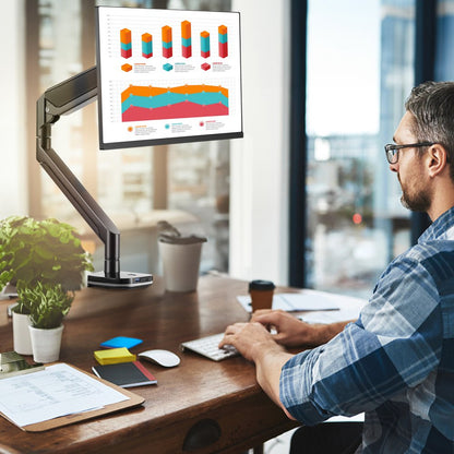 ZB10U - Adjustable VEVOR Monitor Mount Supports 13"-35" Screens, USB Ports