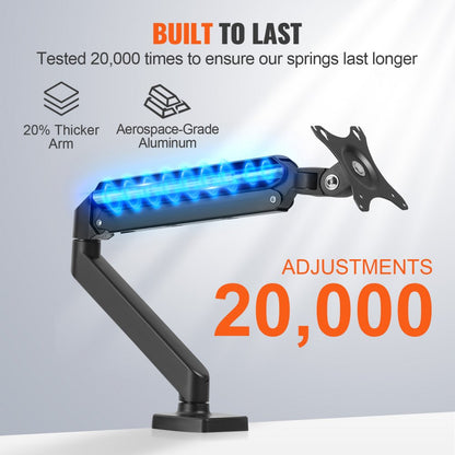 S100 - VEVOR Adjustable Monitor Mount for 13"-32" Screens, Ergonomic Design