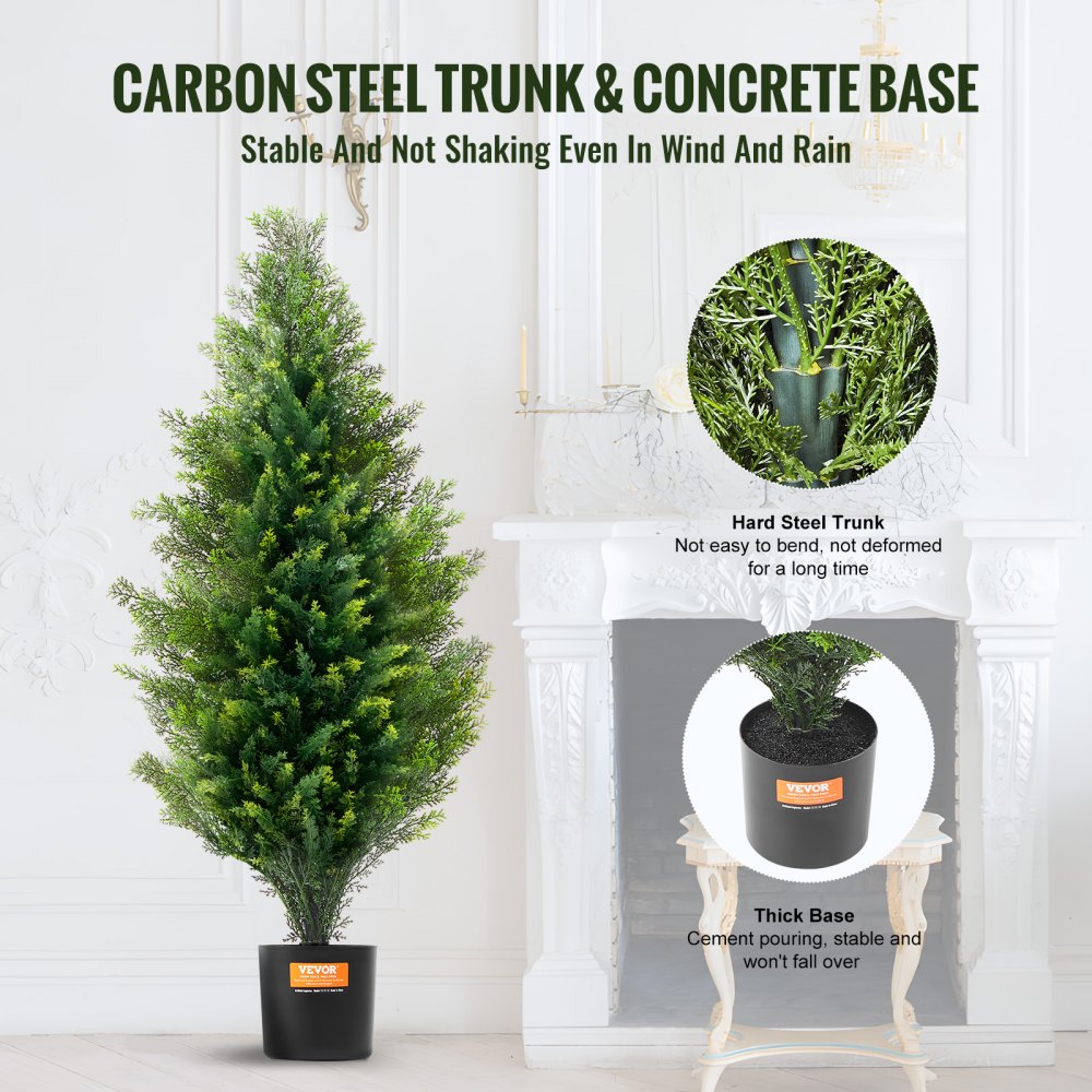 SM-BS-90 - 36" UV-Resistant Cedar Topiary Tree - No Maintenance Needed