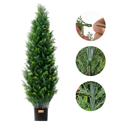 SM-BS-120 - 4' UV-Resistant Artificial Cedar Tree, No Maintenance Needed