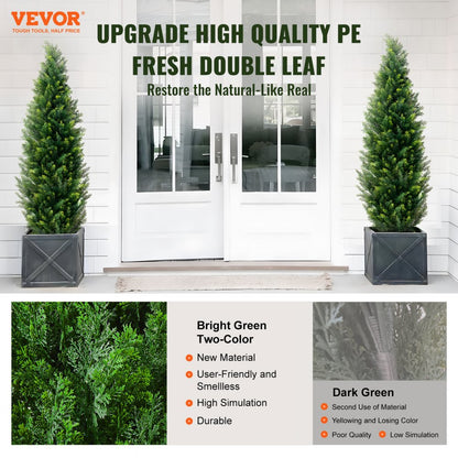 SM-BS-150 - 5' UV-Resistant Artificial Cedar Tree for Year-Round Greenery