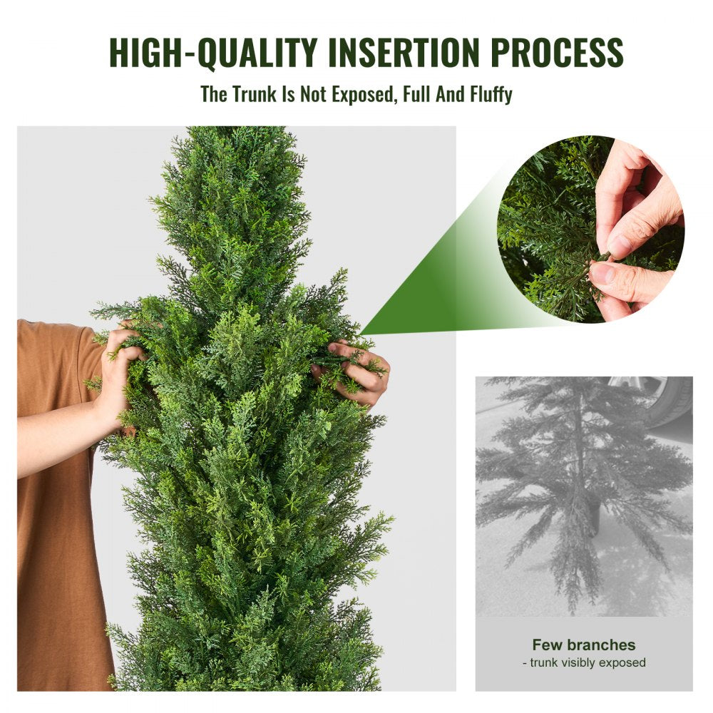 SM-BS-150 - 5' UV-Resistant Artificial Cedar Tree for Year-Round Greenery