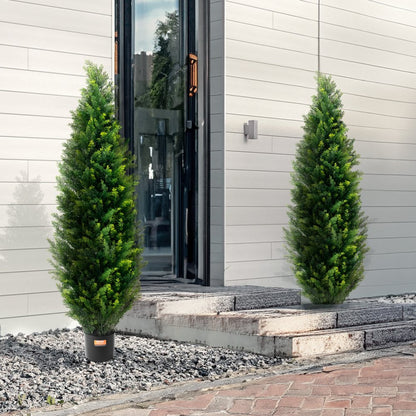 SM-BS-150 - 5' UV-Resistant Artificial Cedar Tree for Year-Round Greenery