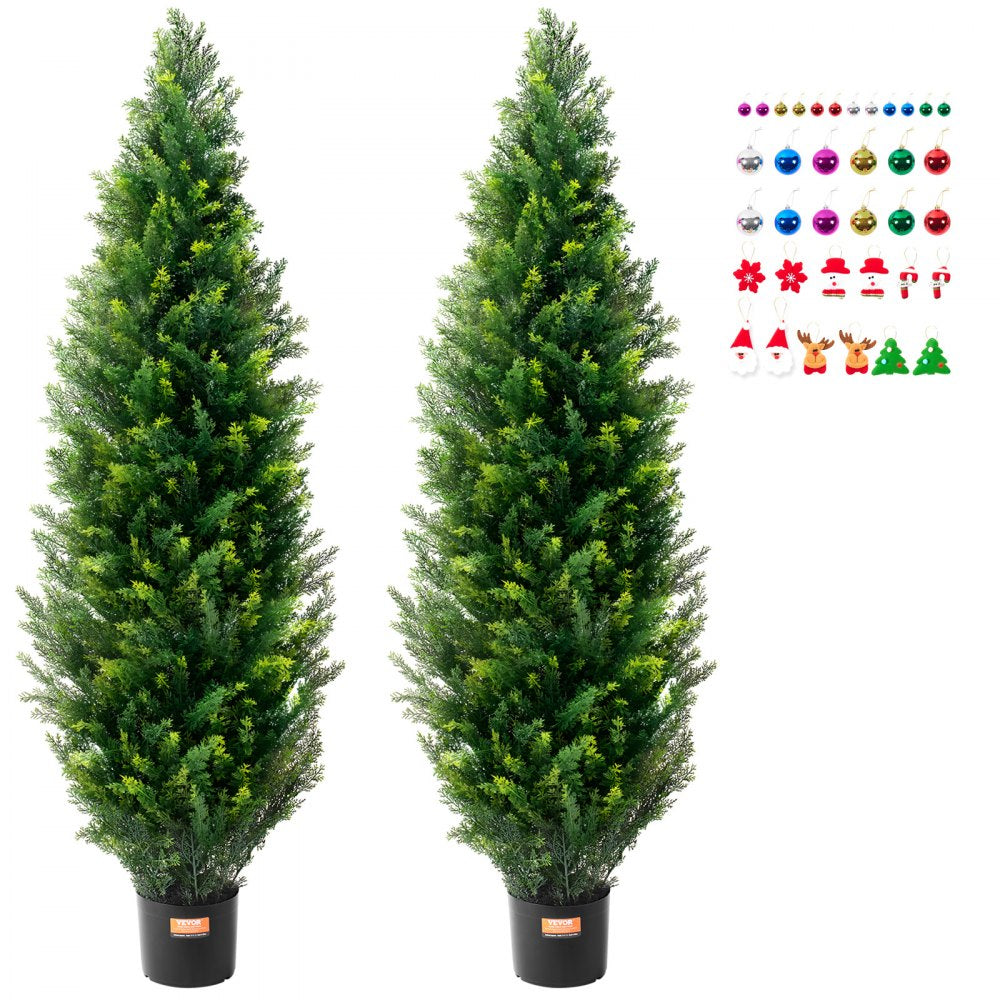 SM-BS-150 - 5' UV-Resistant Artificial Cedar Tree for Year-Round Greenery