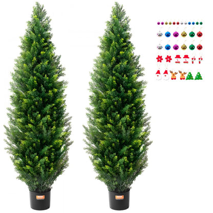 SM-BS-150 - 5' UV-Resistant Artificial Cedar Tree for Year-Round Greenery