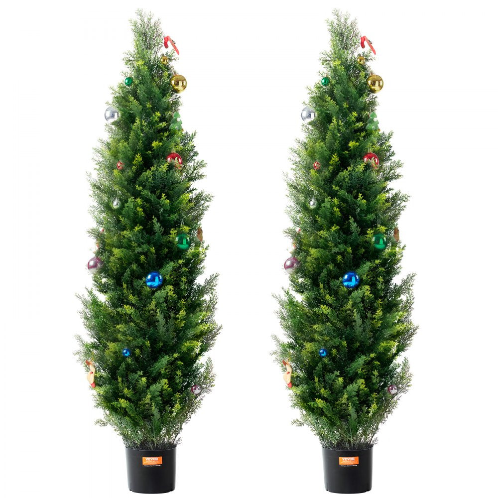 SM-BS-150 - 5' UV-Resistant Artificial Cedar Tree for Year-Round Greenery
