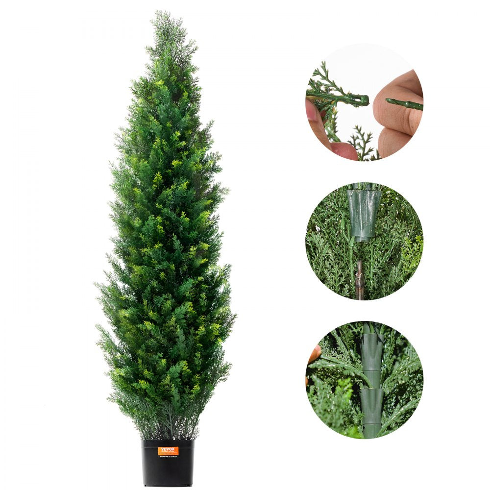 SM-BS-150 - 5' UV-Resistant Artificial Cedar Tree for Year-Round Greenery