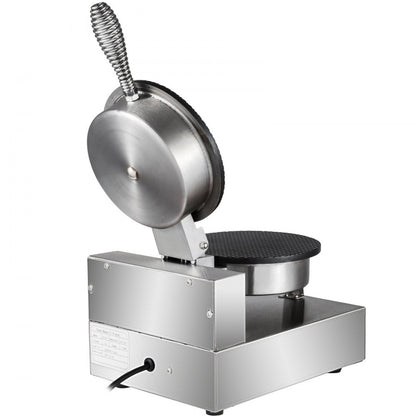010850110358 - Stainless Steel Waffle Cone Maker with Adjustable Temp and Timer