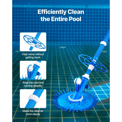 PAC11 - Automatic Suction Pool Cleaner for Pools Up to 20x35 ft
