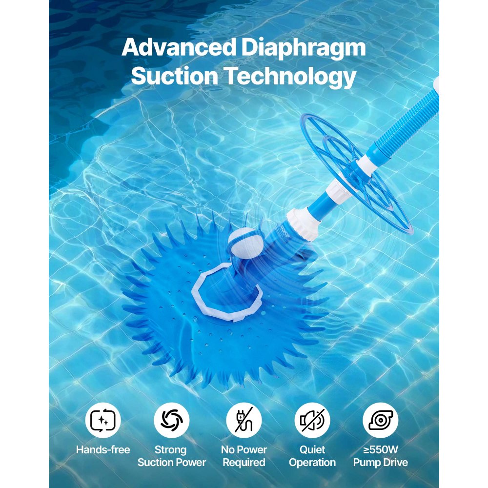 PAC11 - Automatic Suction Pool Cleaner for Pools Up to 20x35 ft