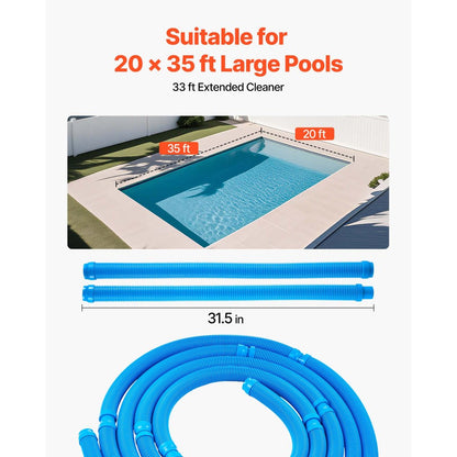 PAC11 - Automatic Suction Pool Cleaner for Pools Up to 20x35 ft