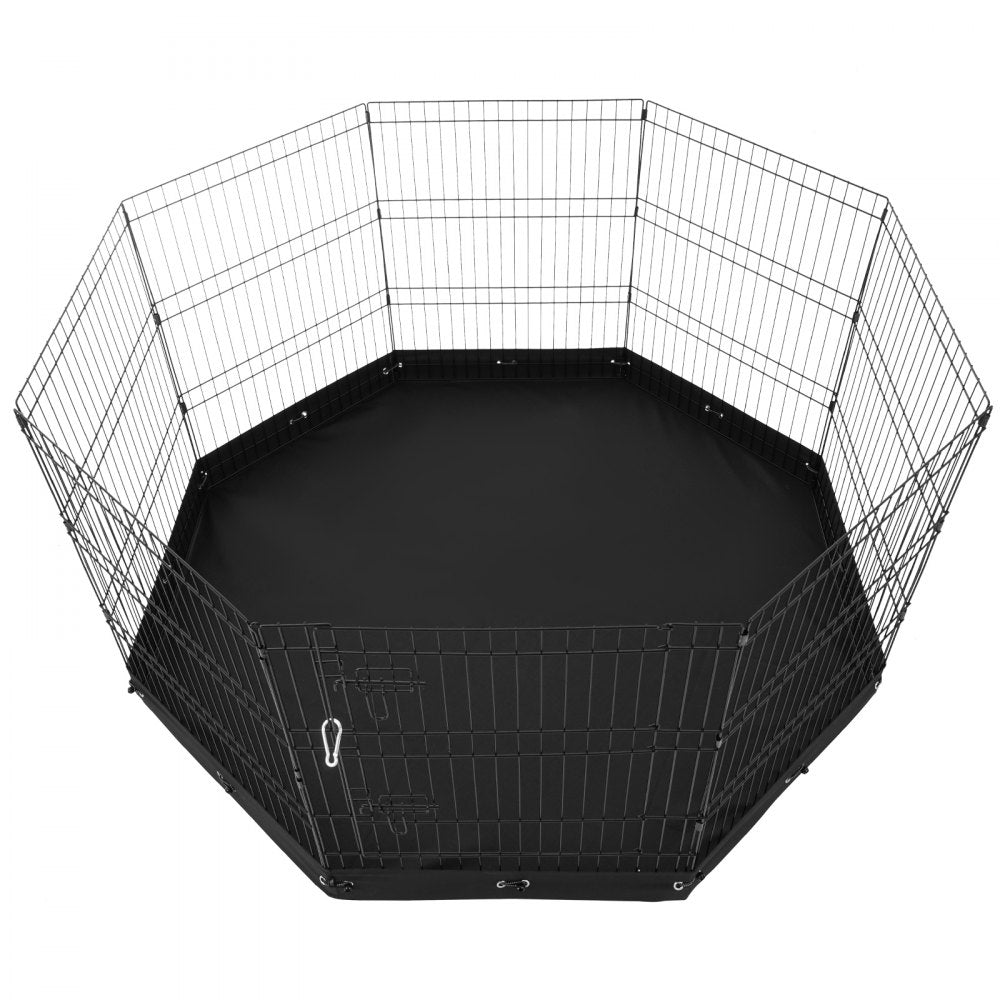 TT-PP1006M-F - 30" High Foldable Dog Playpen - 8 Panels, Indoor/Outdoor Use