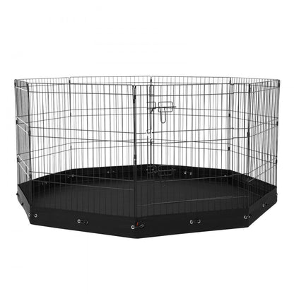 TT-PP1006M-F - 30" High Foldable Dog Playpen - 8 Panels, Indoor/Outdoor Use