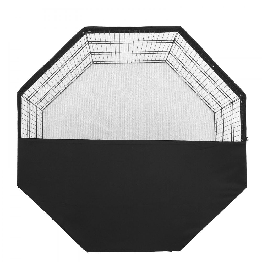 TT-PP1006M-C 30" High Metal Dog Playpen with Top Cover - 8 Panels