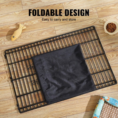 TT-PP1005S-FC - 24" Foldable Metal Dog Playpen with Waterproof Bottom Pad