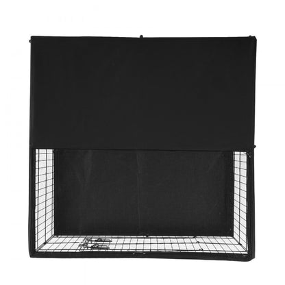TT-PP1005S-FC - 24" Foldable Metal Dog Playpen with Waterproof Bottom Pad