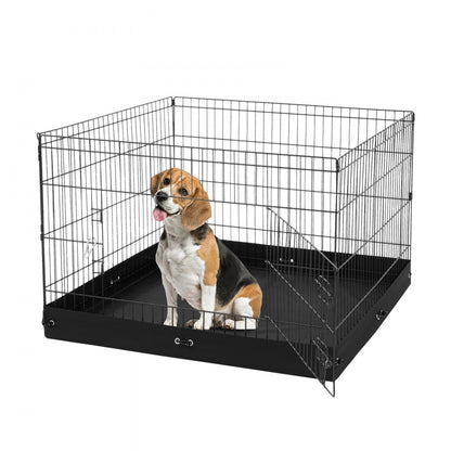 TT-PP1005S-F - 24" High Metal Dog Playpen with 600D Floor Mat