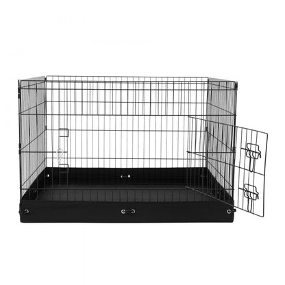 TT-PP1005S-F - 24" High Metal Dog Playpen with 600D Floor Mat