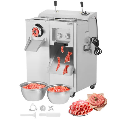 JQ-7F - High-Power Electric Meat Grinder & Slicer with Detachable Blade