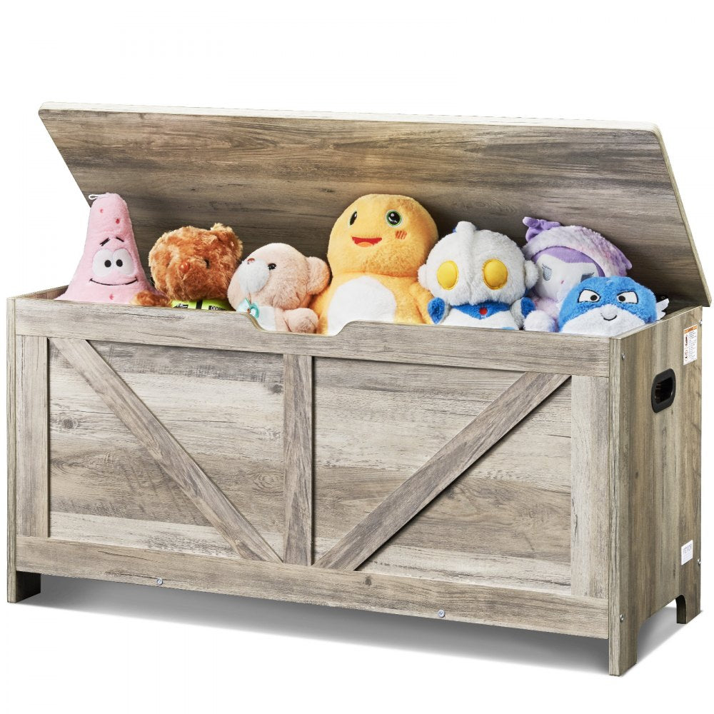 ETD03 - Durable Wooden Toy Chest & Bench, 39.15" x 15.55" x 18.9"
