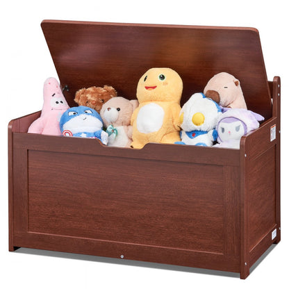 ETD02-2 - Stylish Cherry Toy Chest & Bench with Safe Design