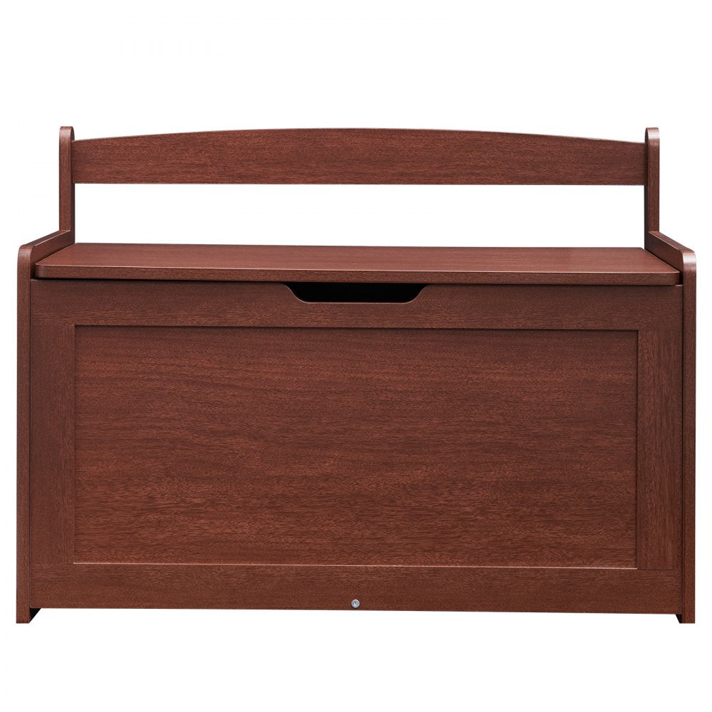 ETD02-2 - Stylish Cherry Toy Chest & Bench with Safe Design